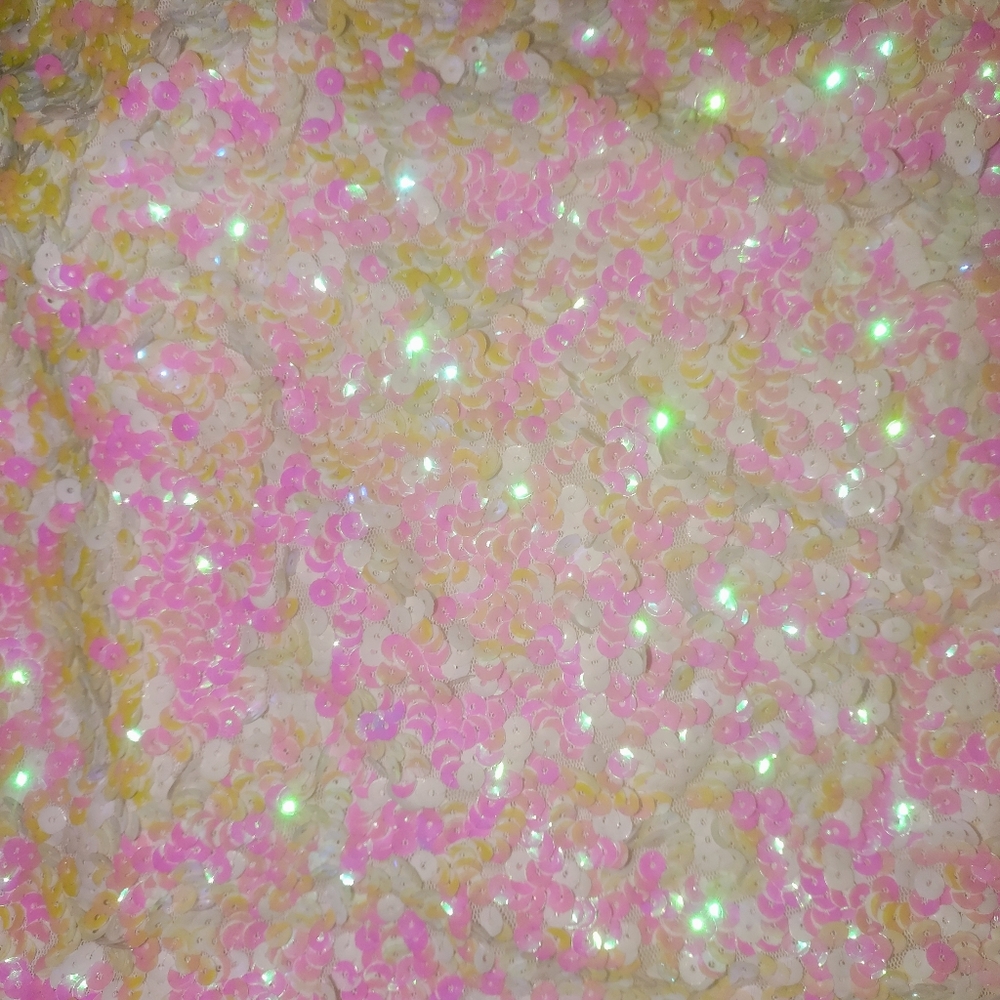 Pretty Guide Sequined Tank Top M - Picture 3 of 4
